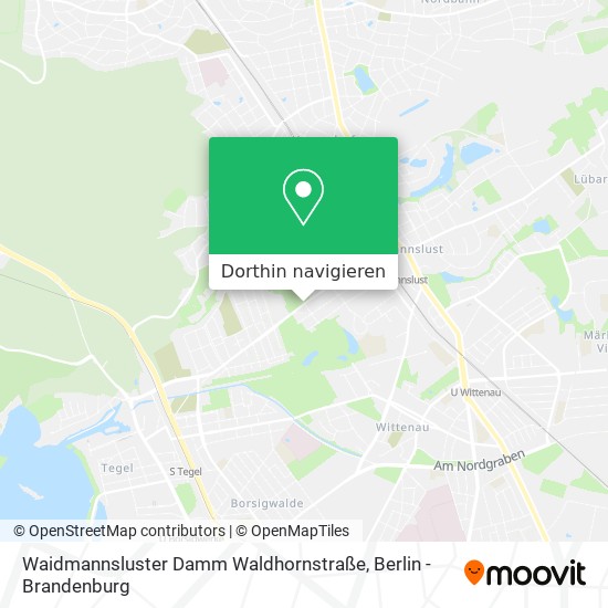 Waidmannsluster Damm Waldhornstraße Karte