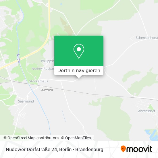 Nudower Dorfstraße 24 Karte