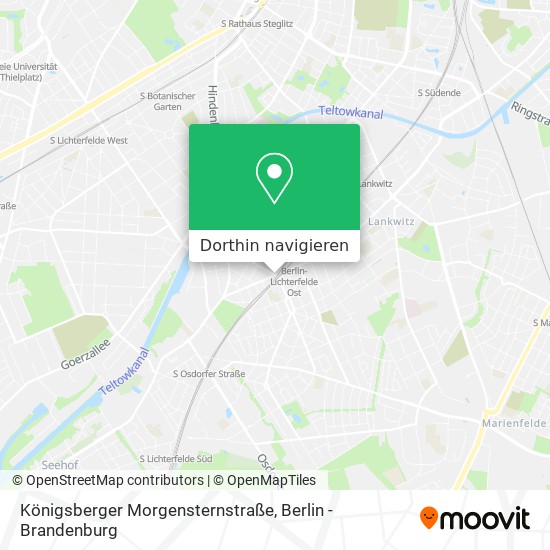 Königsberger Morgensternstraße Karte