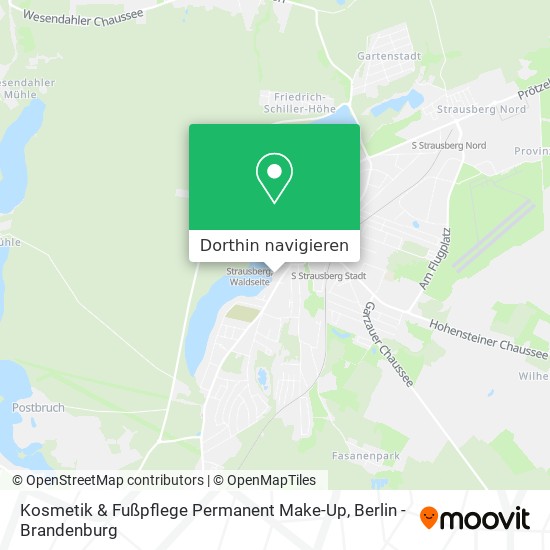 Kosmetik & Fußpflege Permanent Make-Up Karte