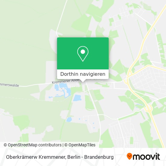 Oberkrämerw Kremmener Karte