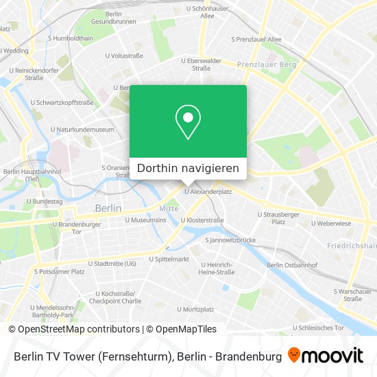 Berlin TV Tower (Fernsehturm) Karte