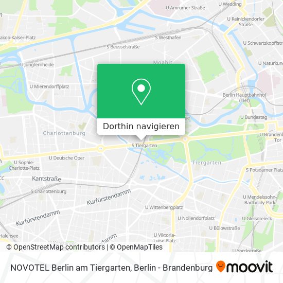 NOVOTEL Berlin am Tiergarten Karte