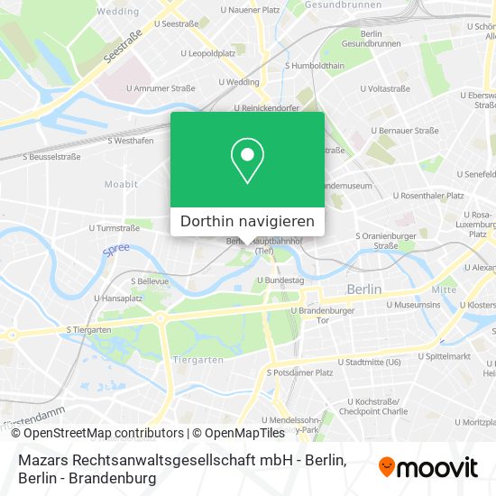 Mazars Rechtsanwaltsgesellschaft mbH - Berlin Karte