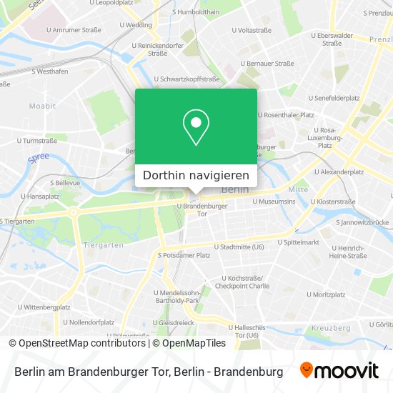Berlin am Brandenburger Tor Karte
