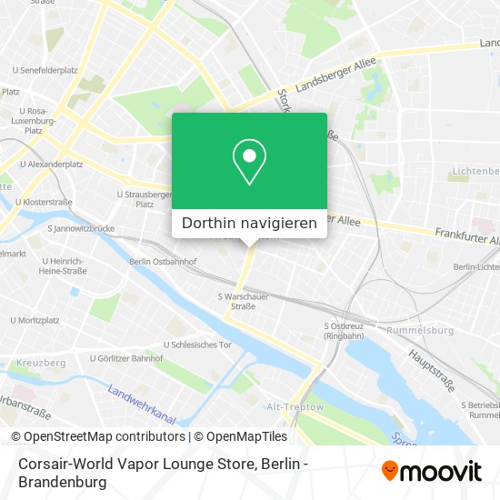 Corsair-World Vapor Lounge Store Karte