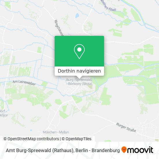 Amt Burg-Spreewald (Rathaus) Karte