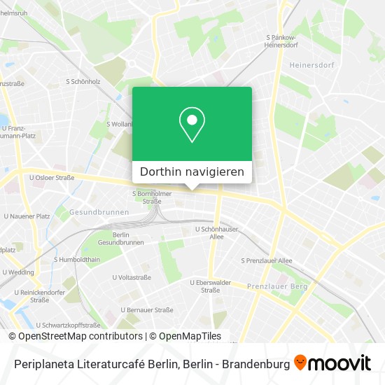 Periplaneta Literaturcafé Berlin Karte