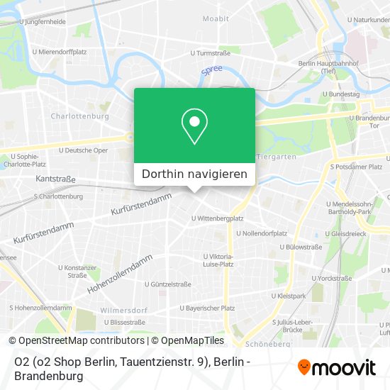 O2 (o2 Shop Berlin, Tauentzienstr. 9) Karte