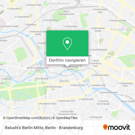 Belushi's Berlin Mitte Karte