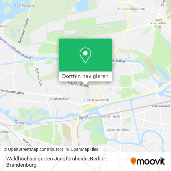 Waldhochseilgarten Jungfernheide Karte