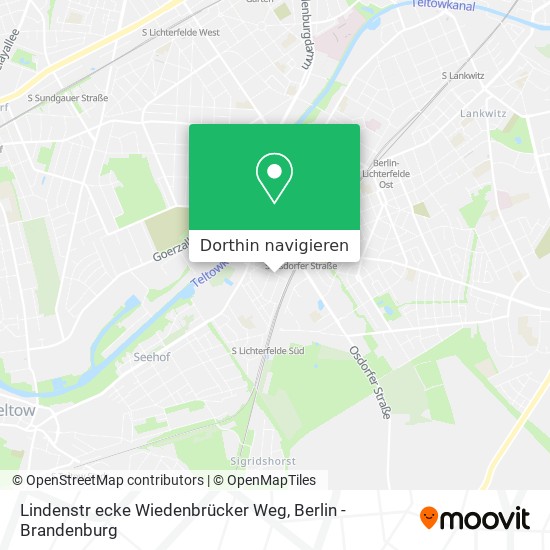 Lindenstr ecke Wiedenbrücker Weg Karte