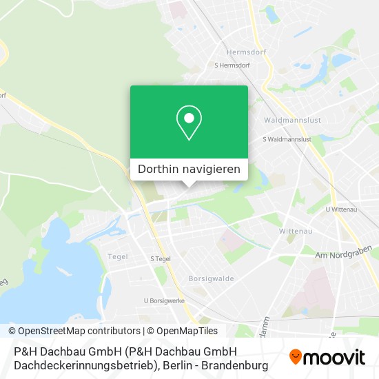 P&H Dachbau GmbH Karte
