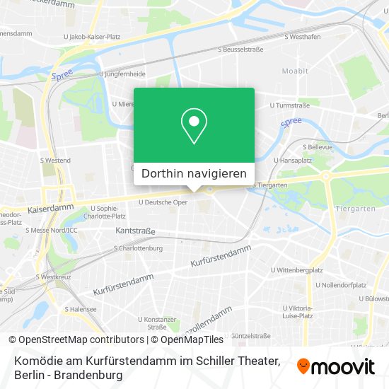 Komödie am Kurfürstendamm im Schiller Theater Karte