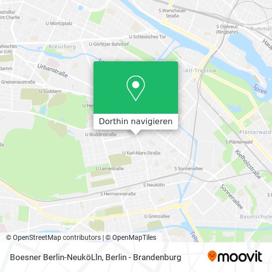 Boesner Berlin-NeuköLln Karte