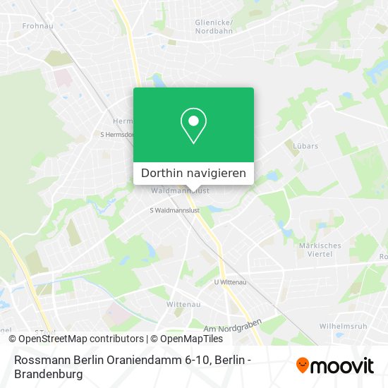 Rossmann Berlin Oraniendamm 6-10 Karte