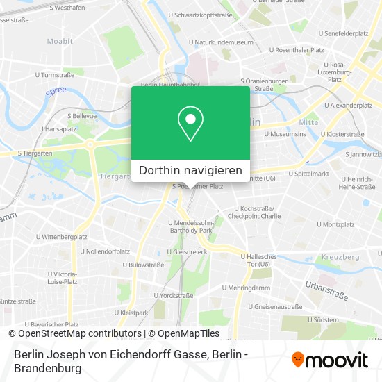 Berlin Joseph von Eichendorff Gasse Karte