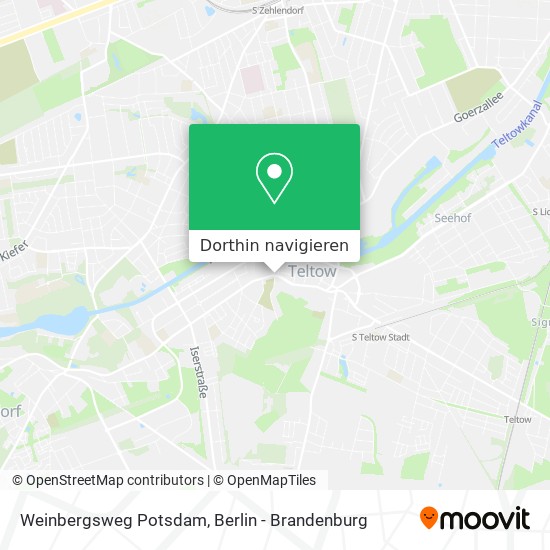 Weinbergsweg Potsdam Karte