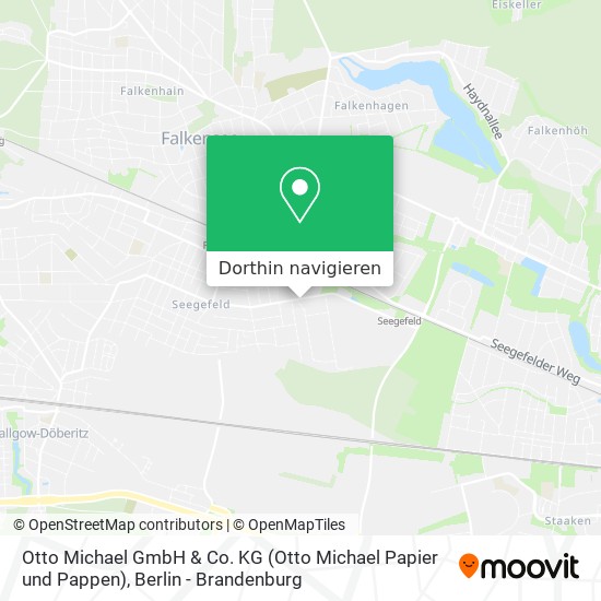 Otto Michael GmbH & Co. KG (Otto Michael Papier und Pappen) Karte