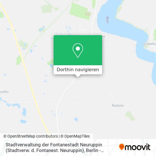 Stadtverwaltung der Fontanestadt Neuruppin (Stadtverw. d. Fontanest. Neuruppin) Karte