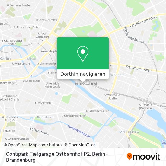 Contipark Tiefgarage Ostbahnhof P2 Karte