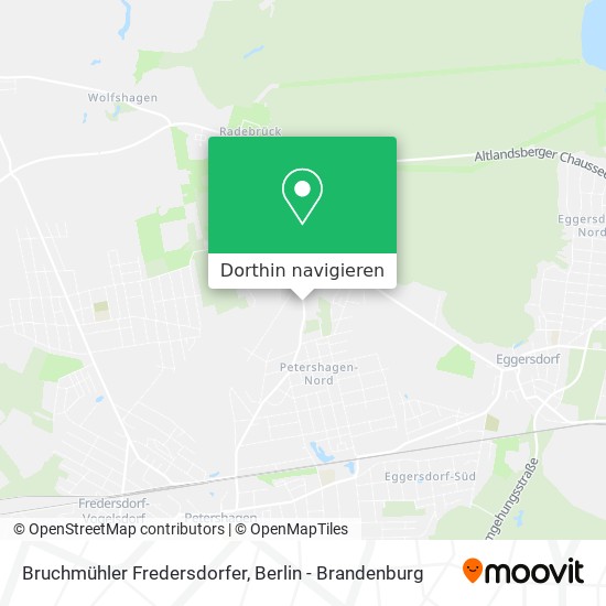 Bruchmühler Fredersdorfer Karte