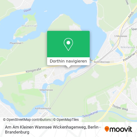 Am Am Kleinen Wannsee Wickenhagenweg Karte