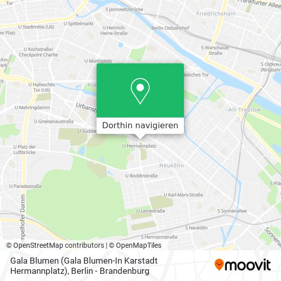 Gala Blumen (Gala Blumen-In Karstadt Hermannplatz) Karte