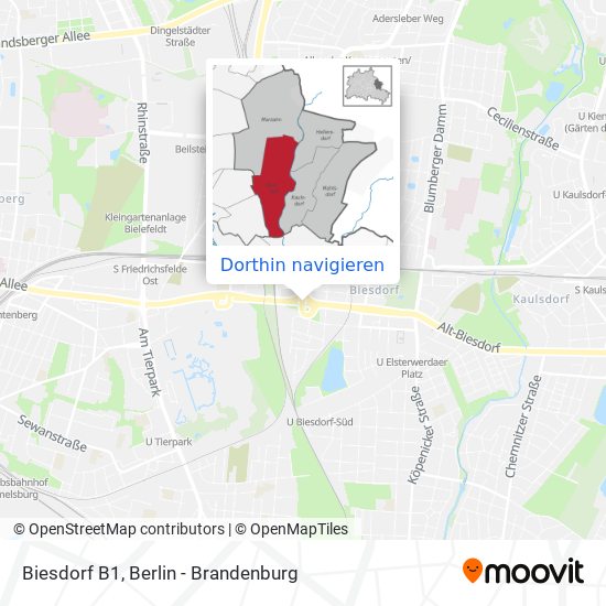 Biesdorf B1 Karte