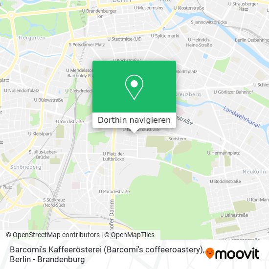 Barcomi's Kaffeerösterei (Barcomi's coffeeroastery) Karte