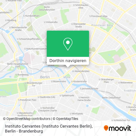 Instituto Cervantes (Instituto Cervantes Berlín) Karte