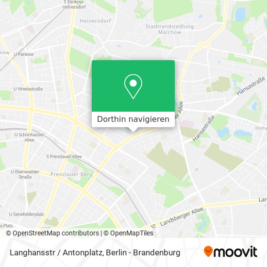 Langhansstr / Antonplatz Karte