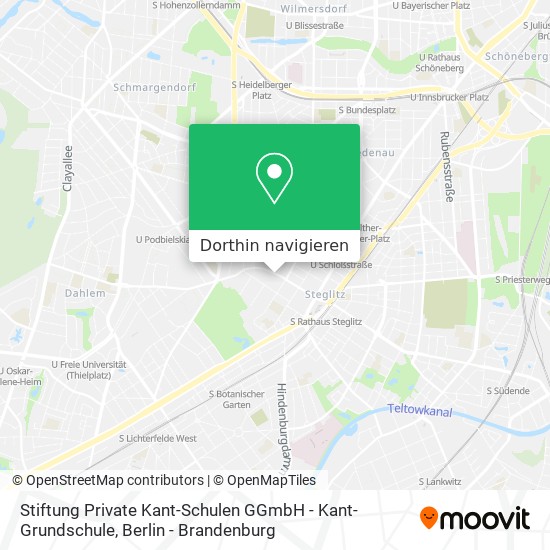 Stiftung Private Kant-Schulen GGmbH - Kant-Grundschule Karte