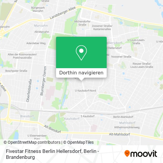 Fivestar Fitness Berlin Hellersdorf Karte