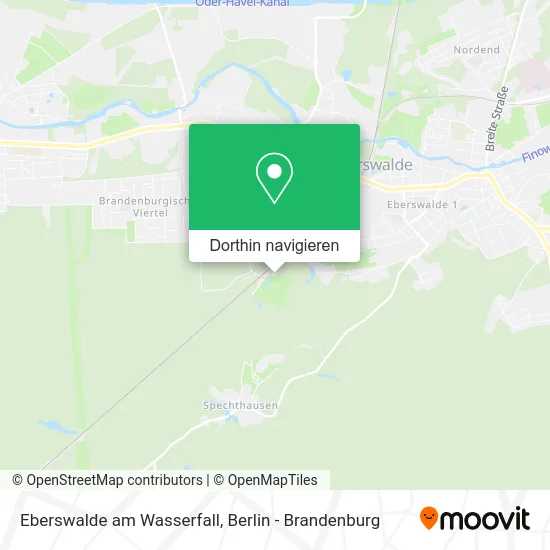 Eberswalde am Wasserfall Karte