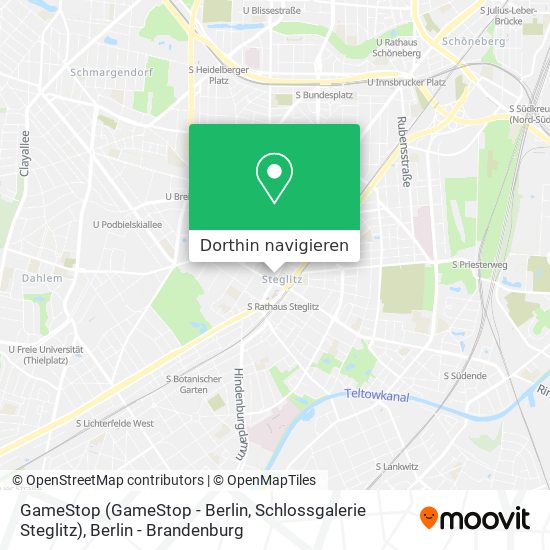GameStop (GameStop - Berlin, Schlossgalerie Steglitz) Karte