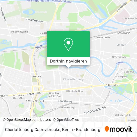 Charlottenburg Caprivibrücke Karte