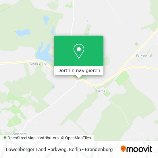 Löwenberger Land Parkweg Karte