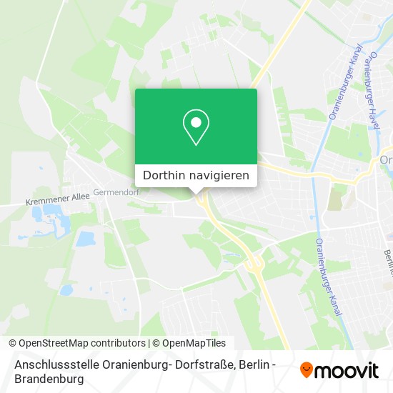 Anschlussstelle Oranienburg- Dorfstraße Karte