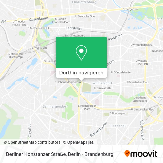 Berliner Konstanzer Straße Karte