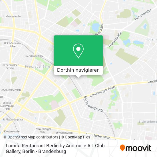 Lamifa Restaurant Berlin by Anomalie Art Club Gallery Karte