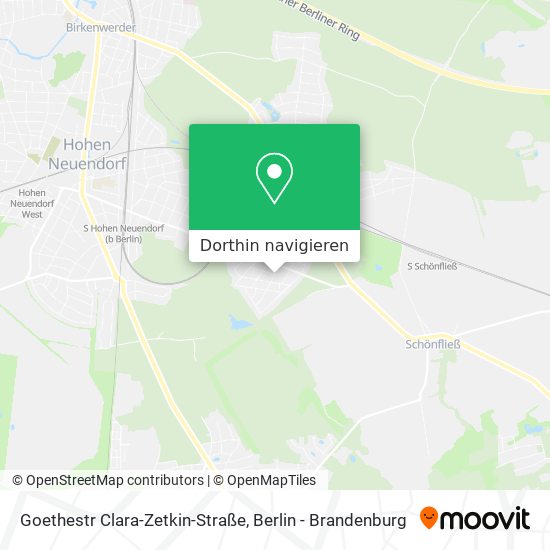 Goethestr Clara-Zetkin-Straße Karte