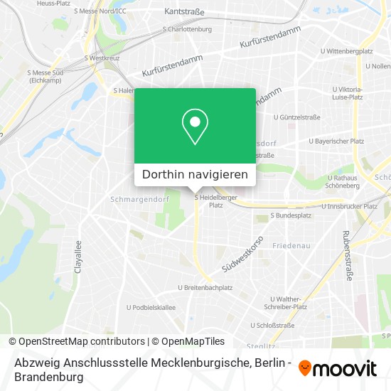Abzweig Anschlussstelle Mecklenburgische Karte