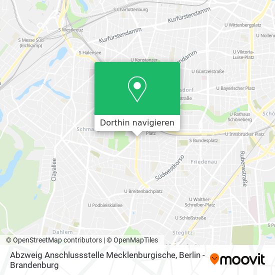 Abzweig Anschlussstelle Mecklenburgische Karte