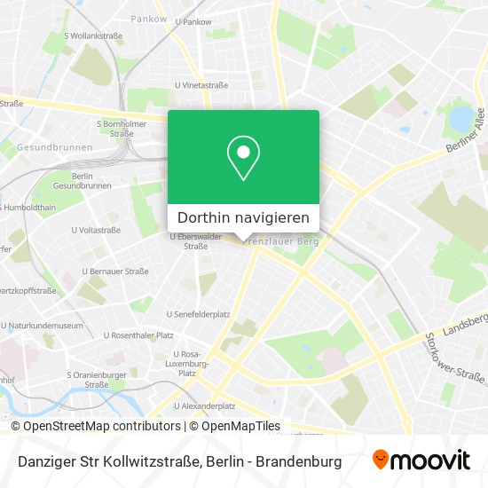 Danziger Str Kollwitzstraße Karte