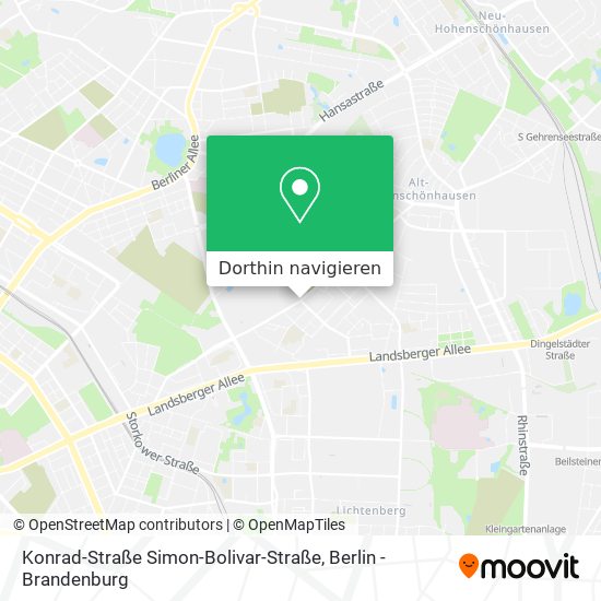 Konrad-Straße Simon-Bolivar-Straße Karte