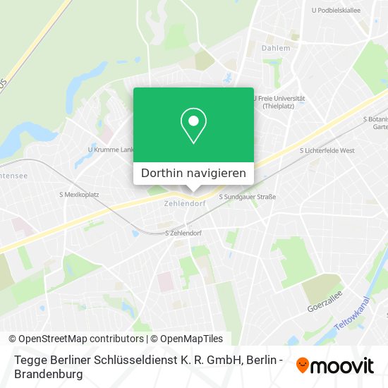 Tegge Berliner Schlüsseldienst K. R. GmbH Karte