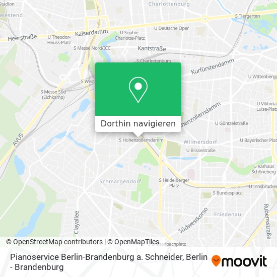 Pianoservice Berlin-Brandenburg a. Schneider Karte