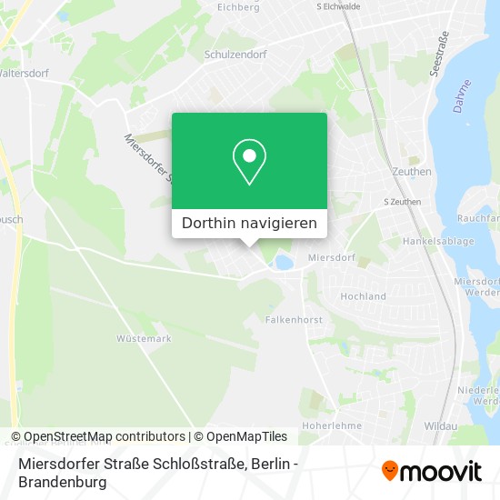 Miersdorfer Straße Schloßstraße Karte