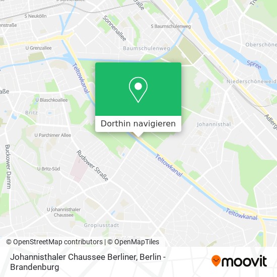 Johannisthaler Chaussee Berliner Karte